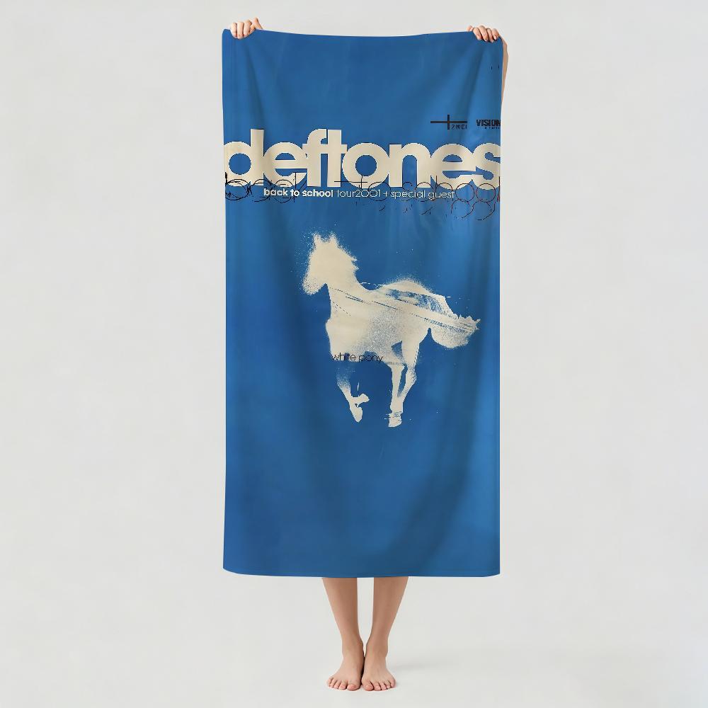Полотенце для сушки банное банное полотенце рок-группы D-eftones Подходит для легкого плавания, кемпинга, йоги, пляжа