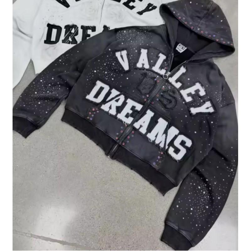 Unisex Y2K Streetwear Hooded Zip-Up Sweatshirt 3D Print Oversized Fit 2026