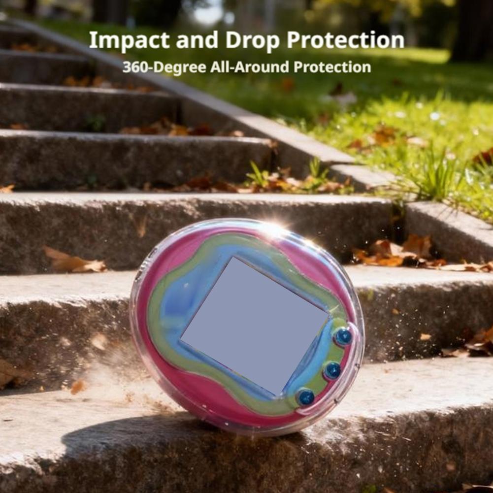 Transparent Protective Cover For Tamagotchi Uni, Pc Material Shockproof Storage Case