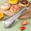Stainless Steel Food Tongs Versatile Secure Grip Adjustable Width Kitchen Serving Tongs for Home Bak