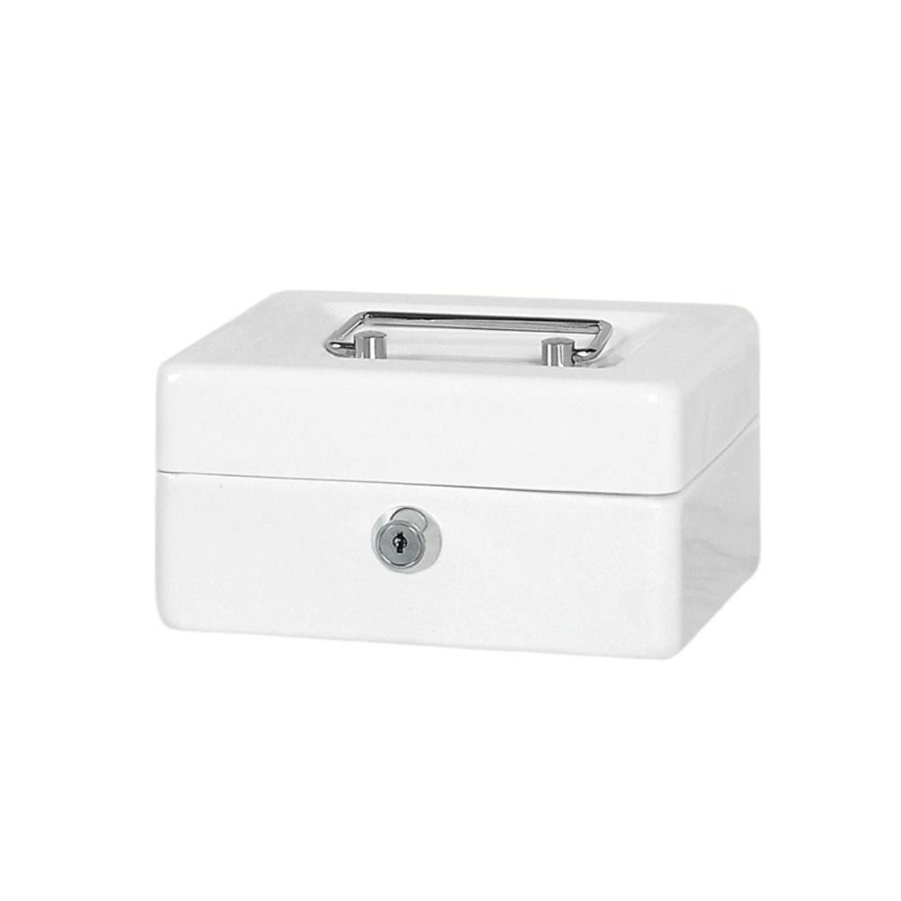 Двойной металлический ящик для денег, надежный замок, ящик для хранения, прочный органайзер для экономии денег, для малого бизнеса