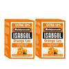 Isabgol Orange Lax Effervescent Husk Powder 110 G Pack of 2 for Gentle Digestive Support