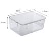 Fridge Organizer Bin Stackable Refrigerator Storage Box Clear Plastic Food Fridge Organizer Containers Pantry Kitchen Organizer