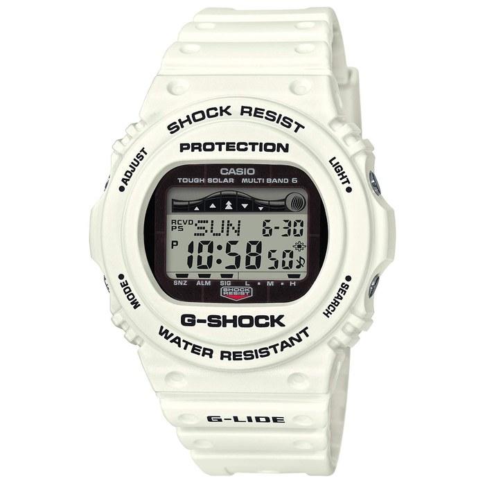 Мужские часы Casio G-Shock G-LIDE Радиоуправляемые с питанием от солнечной энергии GWX-5700CS-7JF (белый)