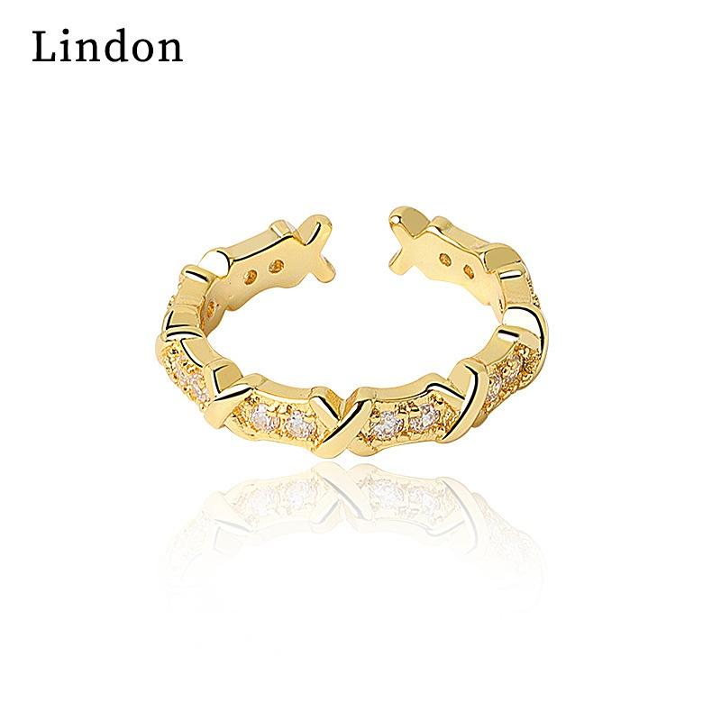 Классическое кольцо Lindon из медного сплава с цирконием, женские ювелирные изделия, свадебный подарок для вечеринки