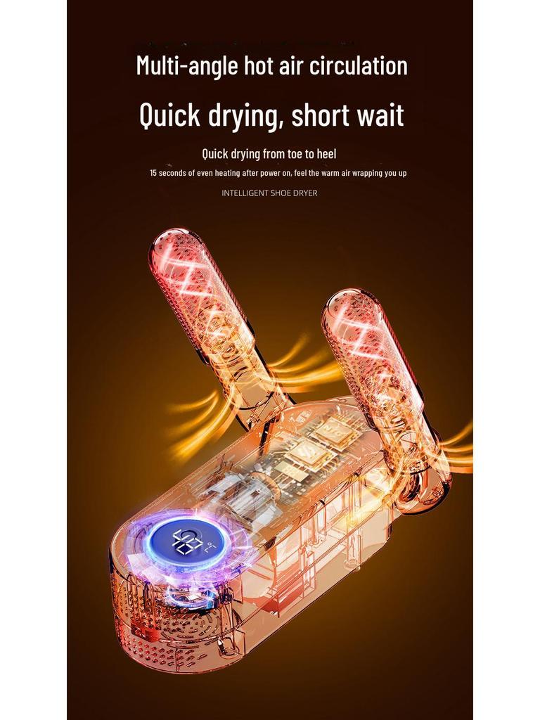 2024 Smart Foldable Shoe Dryer with Temperature Control, Disinfection, and Deodorization