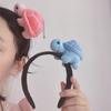 Cute Turtle Doll Plush Headband Wash Makeup Beach Vacation Hair Band Cartoon Animal Autumn Spring Headdress Hair Accessories