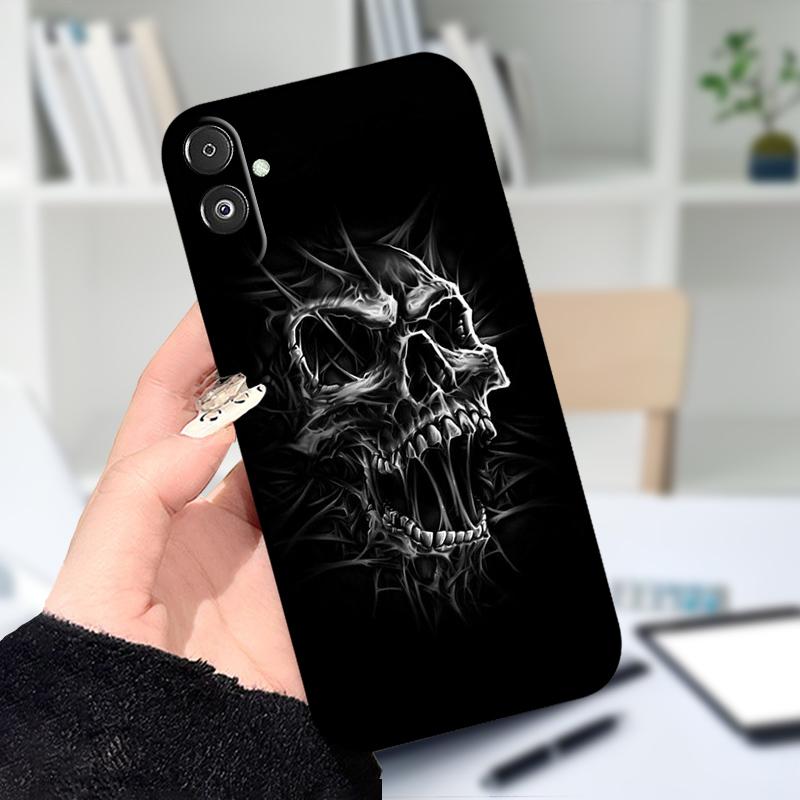Для Samsung F14 M14 5G Мягкий чехол Модный принт Черный Силиконовый TPU Чехол для телефона Для Samsung Galaxy A14 4G 5G Ударопрочные чехлы