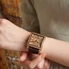 Genuine Goods Julius Square Diamond-Embedded Large Dial Women's Watch Retro Belt Men Watch Men's Trendy Fashion Neuter Watch