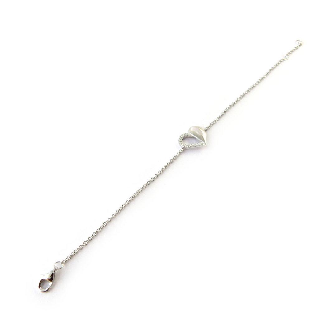 Les Trésors De Lily [N6855] - Серебряно-белый серебряный браслет «Любовь»