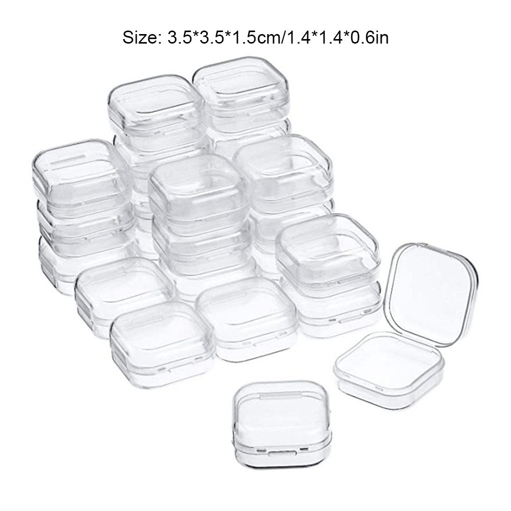 30 предметов Прозрачная шкатулка для украшений Ассортимент Серьги Крючок для ушей Ожерелье Чехол для переноски Ассортиментный комплект Органайзер для приманок