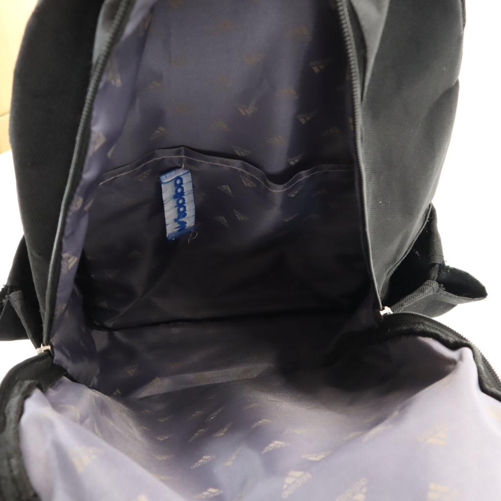 Рюкзак с принтом логотипа adidas Trefoil черный унисекс мужской б/у