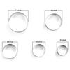 5 Set Round Circle Stainless Steel Cookie Cutter Biscuit Diy Baking Pastry Mold