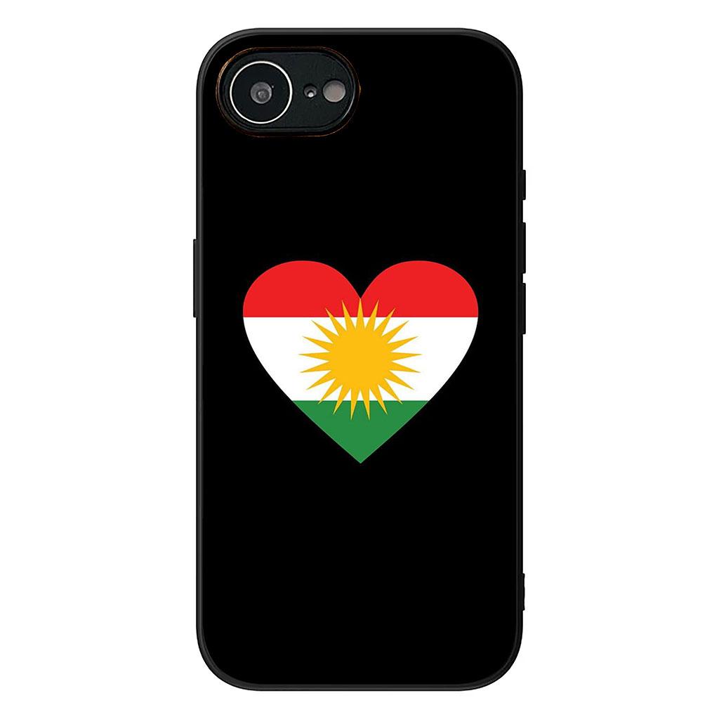 Чехол для Apple iPhone 16 15 14 Plus 13 12 Mini 17 Pro Max + ProMax 16E Air Корпус Чехол для телефона Флаг Курдистана