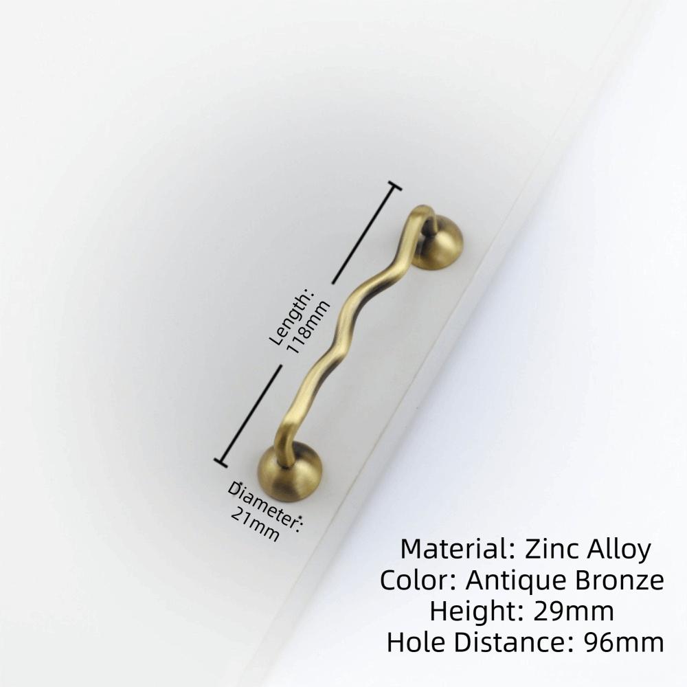 Wave Shaped Cabinet Door Handles Bright Silver Wardrobe Pulls Cabinet Bar Pulls For Wardrobe