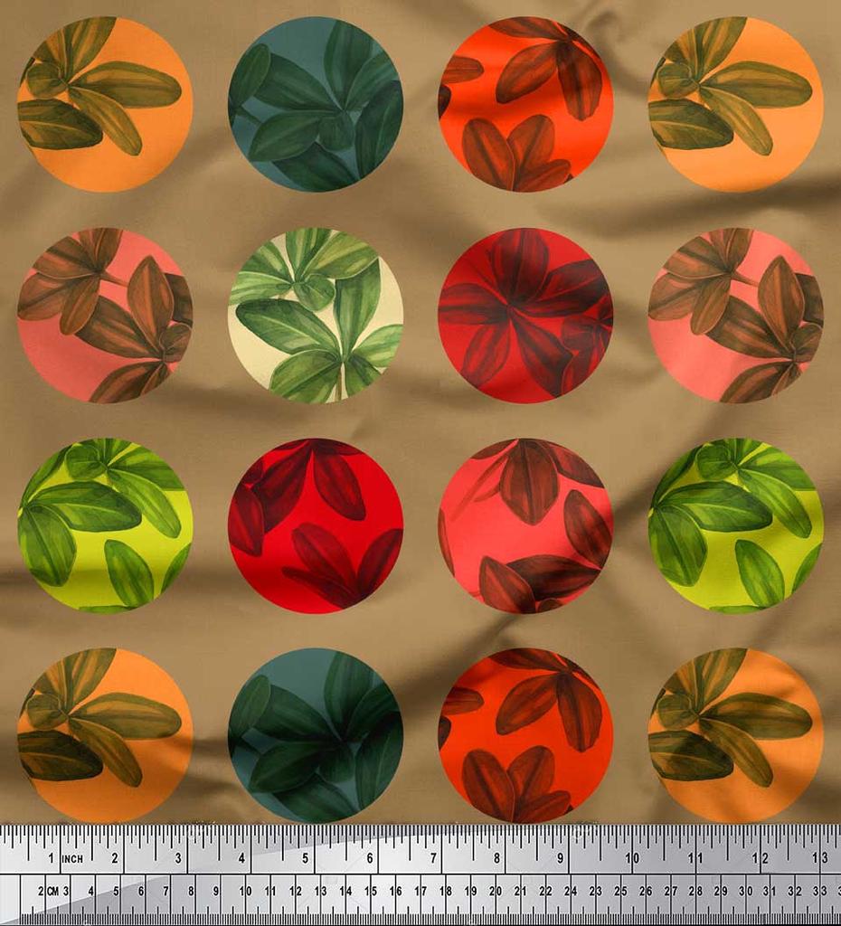 Soimoi Красная японская креповая атласная ткань с геометрическим принтом и кристаллами, ткань для рукоделия, на метр, 42 дюйма