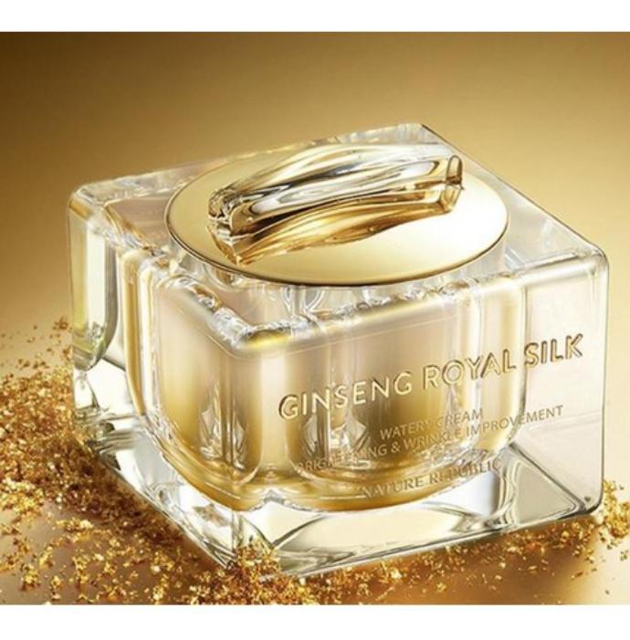 Nature Republic Крем для лица Ginseng Royal Silk Watery Cream 60г / Премиальный антивозрастной увлажняющий крем