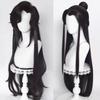 Anime Tian Guan Ci Fu Hu Hua Cheng Xie Lian Wig Synthetic Long Straight Black Cosplay Hair Wig For Party Halloween