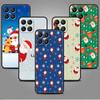 Рождественский чехол с Санта-Клаусом для Huawei Honor X8 X9 P50 X7 50 20 8X Play 9A P40 P30 Lite P Smart 2021 Черный чехол для телефона