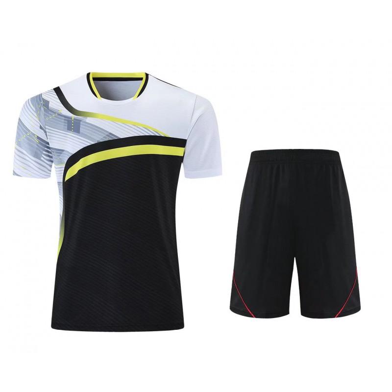 Men Women Short Sleeve Volleyball Jersey Set Training Match Sportswear Gym