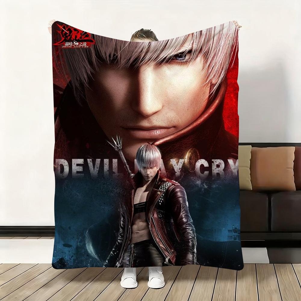 D-Devil M-May Cry-S Плед-накидка Фланелевый Пушистый Мягкий Теплый Приятный для Кожи Плед для Дивана Кровати Офиса Дневного Сна Зима