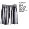 Men Sport Shorts Loose Ice Silk Quick Dry Straight Wide Leg Drawstring Elastic Waist Pleated Solid Color Gym Traning Jogging Sweatpants