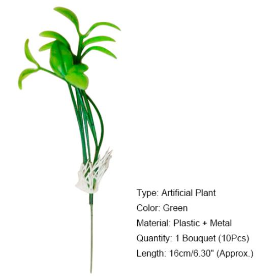 10 шт. Искусственное растение росток фасоли пластиковое в горшке для дома офиса стола