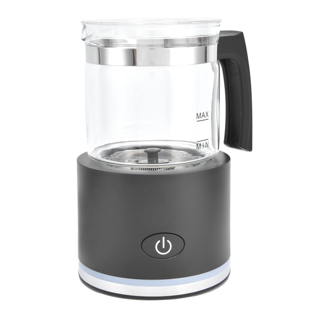 Подогреваемый стеклянный вспениватель молока, съемный автоматический электрический вспениватель горячего и холодного молока для кофе латте