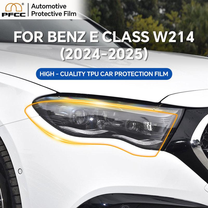 For Mercedes Benz E Class W214 2024 2025 Headlight Rearview Taillight B Pillars Protection Film TPU Anti-scratch Pre-cut PPF Bra