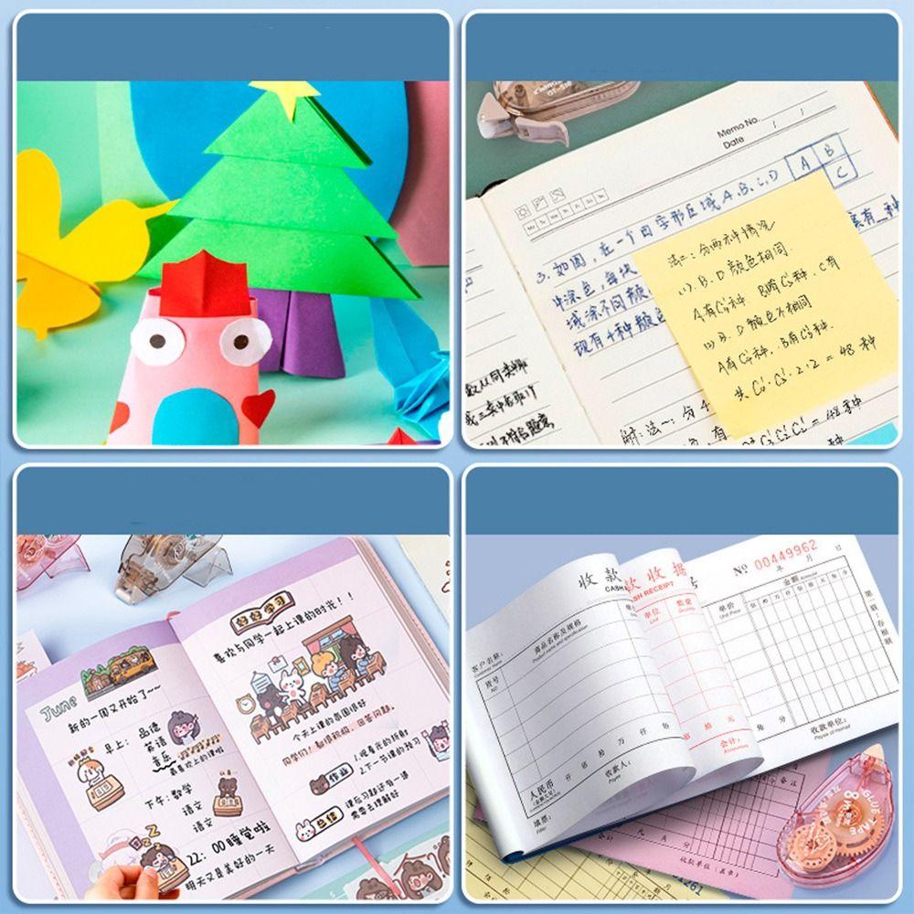 Photo Album Double Sided Adhesive Tape DIY Craft Supplies Dot Glue Roller Tapes DIY Stationery