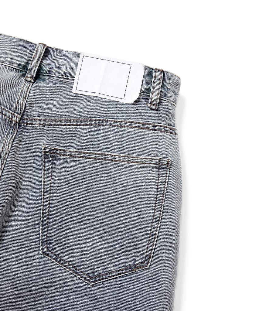 THISISNEVERTHAT Washed Denim Short Washed Blue