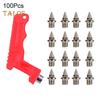 100 Pcs Track Spikes Carbon Steel Track And Cross Country Shoe Spikes with Spike Wrench for Sprinting Sports Running Shoes
