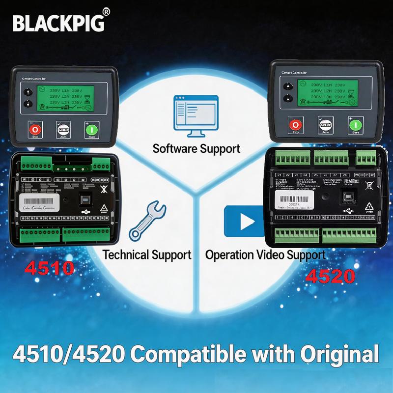 Compatible Original DS4520 Generator Controller AMF Auto Ma Failure Control Module 4520 Wtih USB For Generator Parts