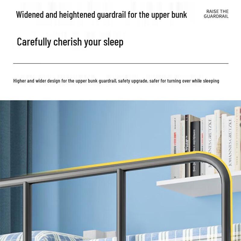 OIMG Premium Thickened Iron Frame Bunk Bed
