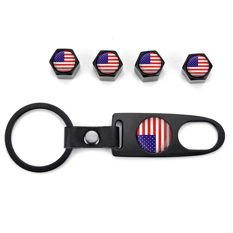 Персонализированные противоугонные колпачки для автомобильных шин с кожаной пряжкой