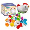 Chicken Egg Toys Color Shape Sorting Matching Eggs Fine Motor Toys Sensory Toys Educational