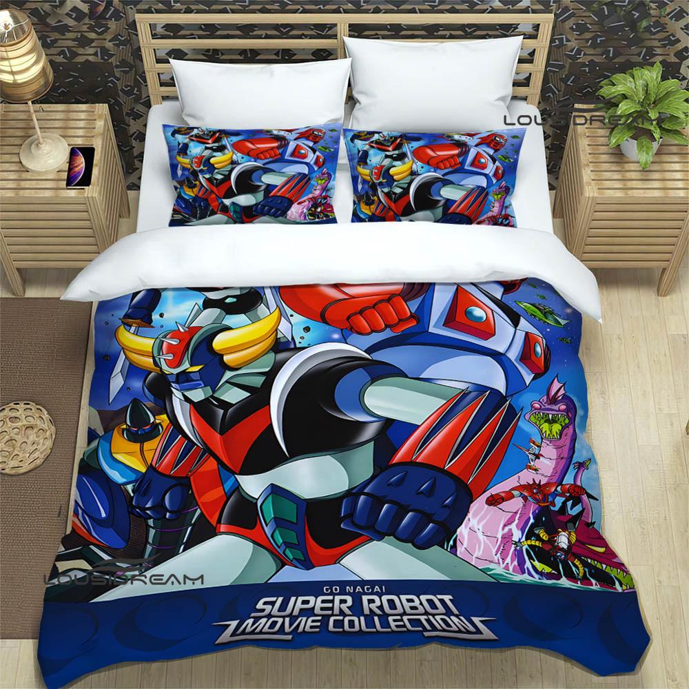 Ufo Robo Grendizer Goldorak Bedding Collections Exquisite Bed Supplies Set Duvet Cover Comforter Set Bedding Set Luxury Birthday Gift