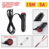 150cm 12/24V 5A Car Cigar Lighter Socket Splitter Plug Connector Fast Charge Power Adapter On Off Switch Universal Charger Power