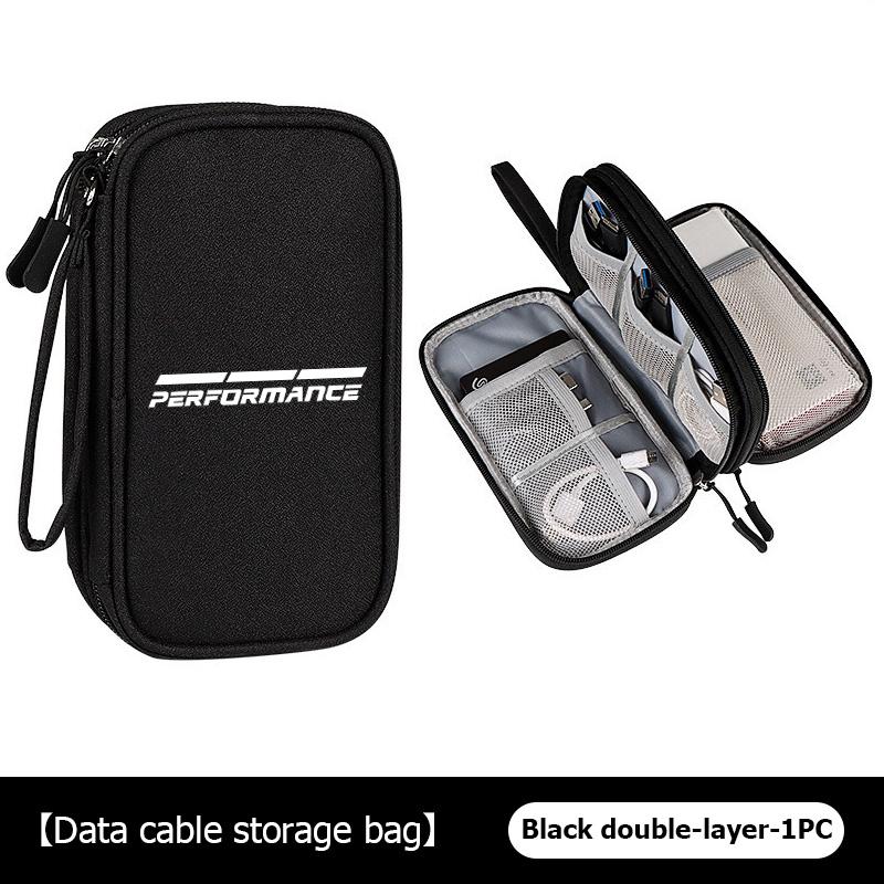 Universal Car Travel Portable Phone Data Line Key Storage Bag For BMW M E87 E30 E46 E28 E39 F18 F35 G03 F10 E93 F20 TKJLP1