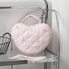 Floral Woman Travel Makeup Bag With Large Capacity And Quilted Design For Home Storage