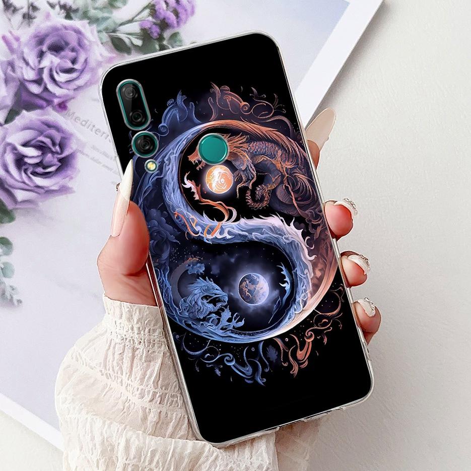 For Huawei Y9 Prime 2019 Case STK-L21 Colorful Flowers Painted Cover Soft Silicone Phone Case For Huawei P Smart Z STK-LX1 Shell