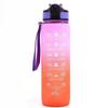 Бутылки для воды 1000 мл, герметичные, с отметками времени для питья и соломинкой, мотивационная бутылка для питья, спортивная бутылка для воды для фитнеса, тренажерного зала, улицы