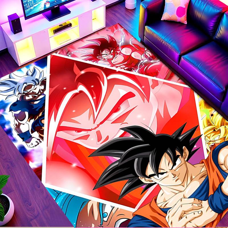 DRAGON BALL Print Rug, Washable Floor Carpet, For Entryway Dorm Laundry Room Office Study, Home Decor Birthday Christmas Gift