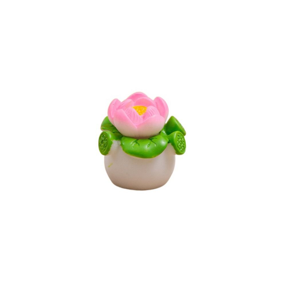 Artificial Mini Flower Potted Resin Resin Flower Model Simulation Potted Plants  For Home Desk