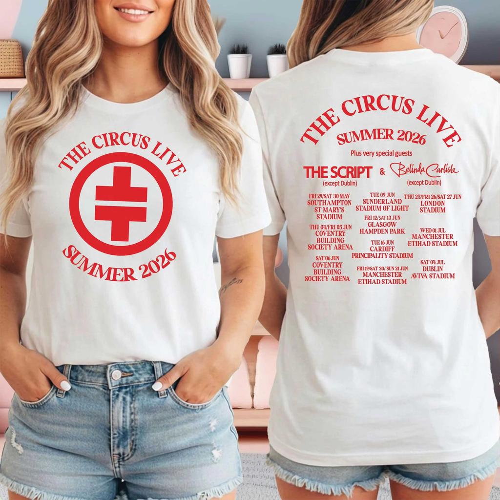 Hot Sale Take That Tour 2026 Summer New Fashion Cotton T-shirt Unisex Vintage Hip Hop Streetwear Top Y2K Gothic Cotton Oversized T-shirts