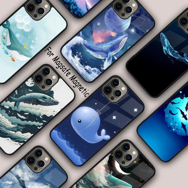 Dream Whale Anime Cartoon Magnetic Phone Case For APPLE iPhone 17 Air 16 14 13 12 Pro Max 15 Plus Charge With MagSafe Cover