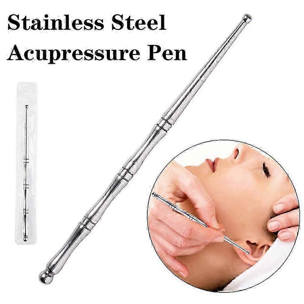 Stainless steel acupressure pen to Relax deep tissues and self Massage acupoints