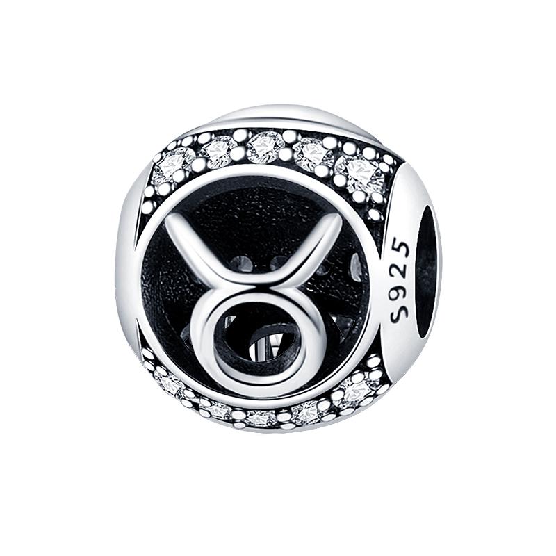 100% Медь 12 Знаков Зодиака Серия Абакус Шармы Бусины Подходят Пан Оригинальные Браслеты DIY Ювелирные Изделия Изысканное Изготовление Подарки