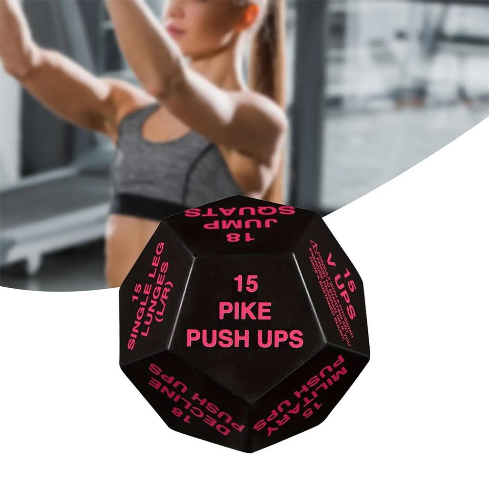 Exercise Dice For Fitness, Fun Games For Group Fitness & Exercise Classes, Multi-Sides Exercise Decision Stress Relief Toy For Home Fitness Gym