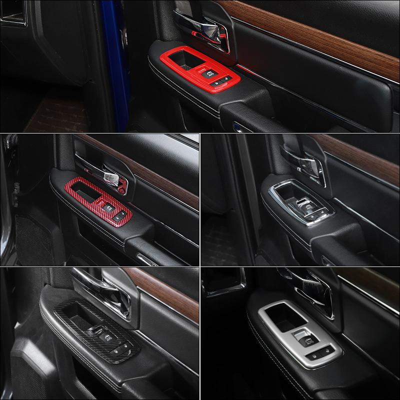 Внутренние молдинги для Dodge Charger 2011+, переключатель подъема окна автомобиля, наклейка на крышку Deceration для Dodge Ram 1500